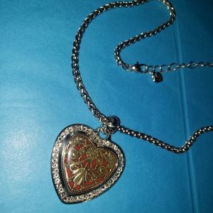 Brighton DEVOTION HEART RED SONG Crystals Necklace 😍 GORGEOUS!